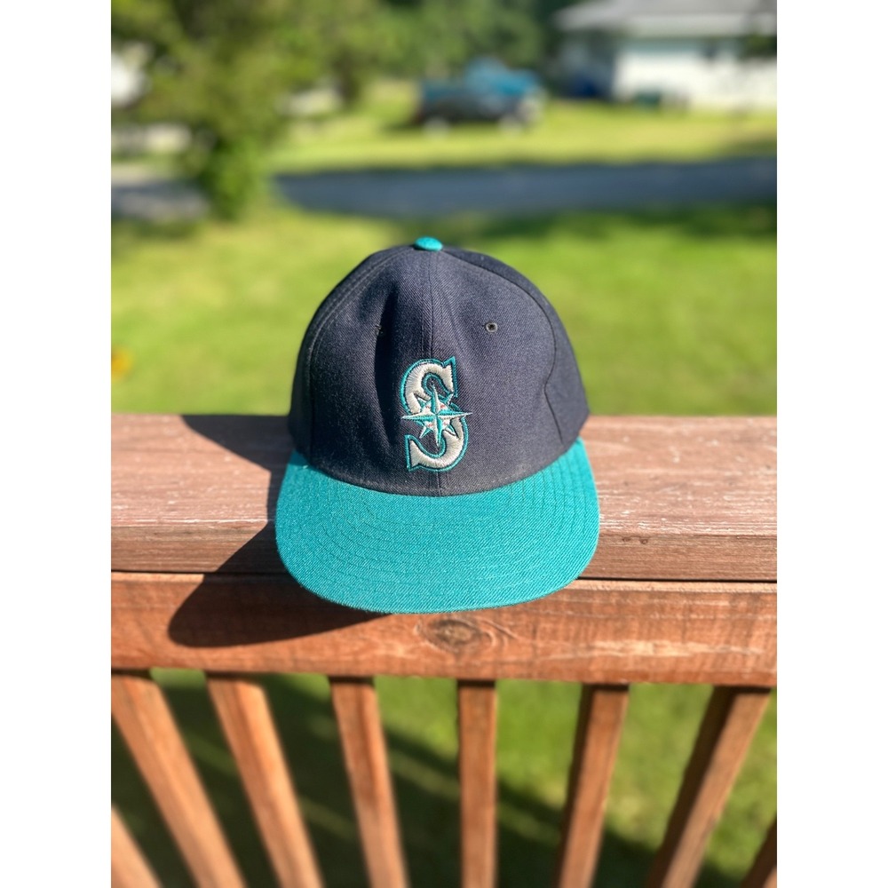 Vintage New Era 5950 Seattle Mariners Fitted Hat – Size 7 1/4 – Made in USA